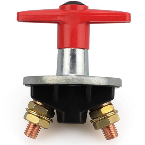 Battery Isolator Switch, 12V Main Battery Disconnect Switch with Keys, 300A Battery Switch for Boat, Car, Truck
