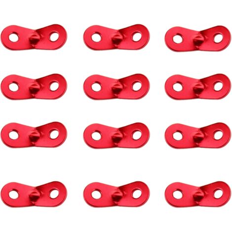 12pcs Rope Tensioner Camping Tensioner Aluminum Alloy Hook Rope Adjuster Durable Non-Slip for Tent Tarp Hiking Camping (1/5)