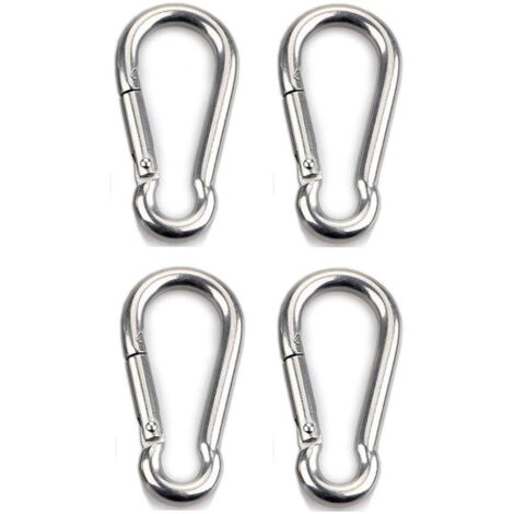 Piece of carabiner attachment for robust sports dogs, lockable hammock swing made of 304 stainless steel (1/5)