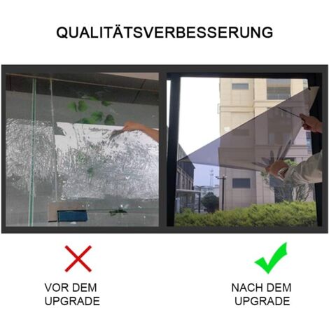 Disposable Window Mirror Film, Sun Protection Anti-UV Film, Anti-Heat Anti-Glare Window Film, 40 x 200 cm