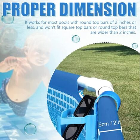 Pool Drink Holder, Pool Drink Holder, 2 Pack Pool Drink Holder, Multifunctional Pool Drink Holder, Removable Drink Holder, Pool Accessories Storage Basket, for Summer Bathtubs, Beach Parties