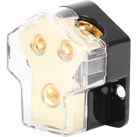 Busbar Enclosure, 1  1GA in 2  4GA Out Splitter Block Ground Distribution Block Distribution