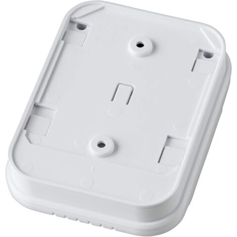 Carbon monoxide detector, battery-operated, gas detector with display and temperature display
