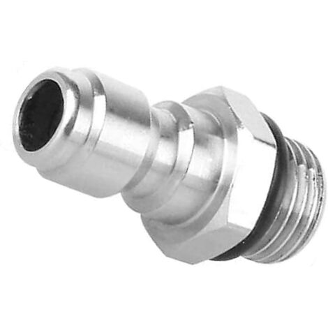 1/4'' Quick Release Connector, 14mm Male to 1/4 Inch Quick Release Soap Sprayer Adapter for High Pressure Washer, Snow Foam Lance, Stainless Steel Coupling (1/4)