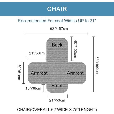 Waterproof Sofa Cover, Couch Cover, Canape Protector with Armrests (Gray, 1-Seater)