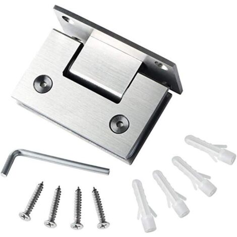 thumbnail image 2 of 2PCS 180 Degree Glass Door Clip Hinge No Drilling Glass Hinge Glass Holder For Glass Thickness 5mm - 8mm 2 of 13