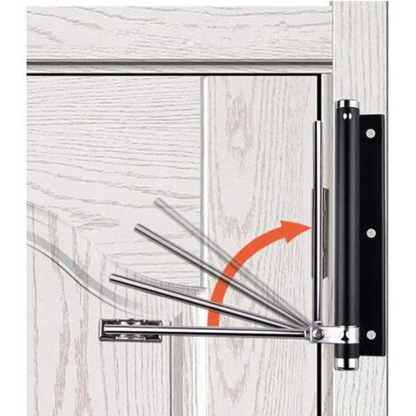 Spring Door Closer, Aluminum Alloy Door Closer Household Adjustable ...