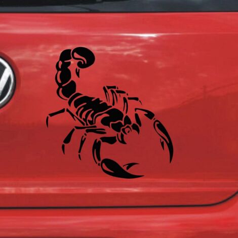 Scorpio Zodiac Vinyl Decal Sticker - White 5x5.5 Inch For Car, Truck, Laptop, Wall