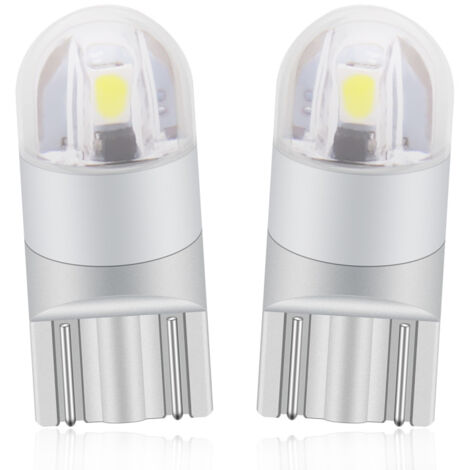 T10 W5w LED Marker Light Night Lights 12V 6000K White 168 194 LED Turn Signal Light for Car Motorcycle Clearance Light License Plate Lamp - One Year Warranty