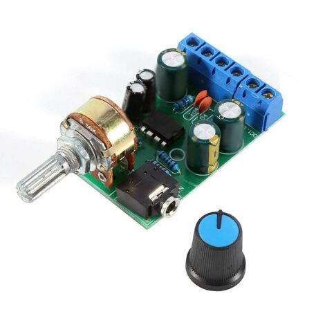 DC1.8-12V TDA2822M Low Voltage Stereo Audio Amplifier Module 2 Channel 3.5mm AUX Sound Amplifier Board (1/5)