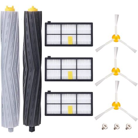 Accessories for iRobot Roomba 800 805 860 861 865 866 870 871 876 880 885 886 890 895 896 900 960 966 980, Replacement Filter and Brush Set for Robot Vacuum Cleaner - 11in1 (1/5)