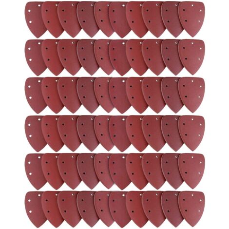 Set of 60 sanding sheets, sandpaper 40/60/80/100/120/180/240/320/400/800, ideal for multi-function sanders (1/5)