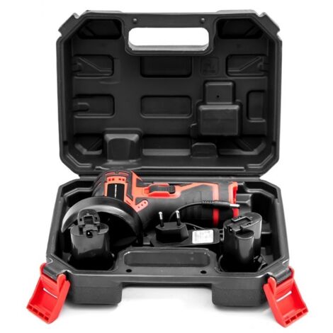 12V 3 Inch Mini Lithium Battery Angle Grinder Cutting Tool Hand Tool 12000RPM Electric Grinder (Red) (1/5)