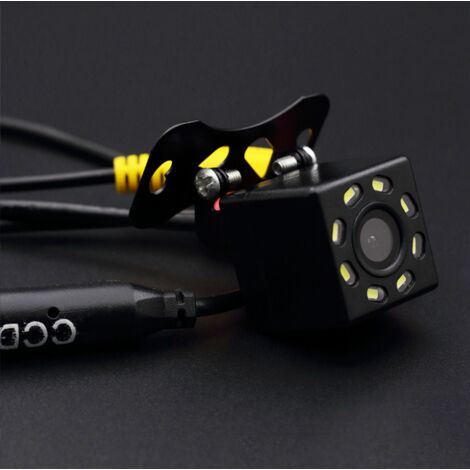 Small Rear Camera HD CCD 8 LED Rear View Camera 170° Night Vision Mini 12V DC Rear View ...