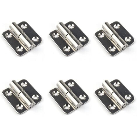 6pcs 3.7cm Removable Hinges - Removable Door Hinges - 304 Stainless Steel - Left Handed (1/5)