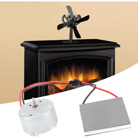 Stove Fan Generator, Fireplace Motor, Metal Generator, Thermoelectric Accessory Set, Stable and Firm Accessories for Blower Electric Production Spare Parts