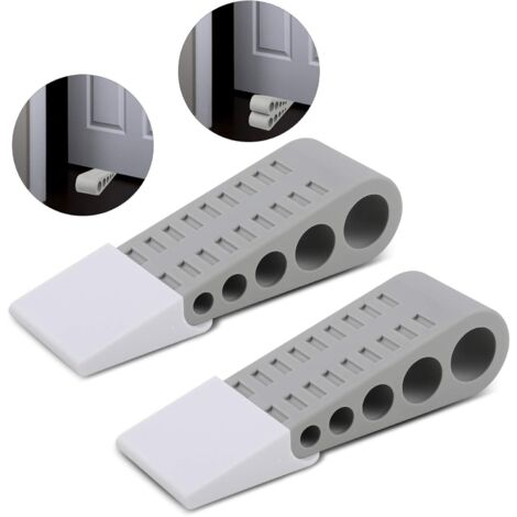 Door stopper made of rubber, non-slip on all floor surfaces, grey (1/5)