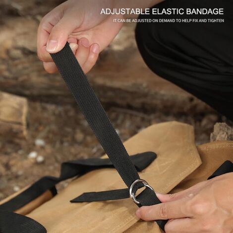 Canvas Firewood Bag, Log Basket, Firewood Storage Bag with Handles, Large Capacity for Fireplace Log Transport (98  43 cm)