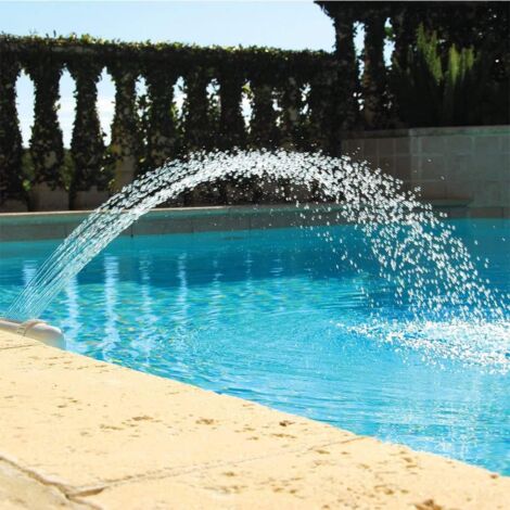 waterfall swimming pool fountain, above ground swimming pool waterfall, outdoor swimming pool accessories, swimming pool accessories, faucet fountain, adjustable basin, swimming pool water fountain
