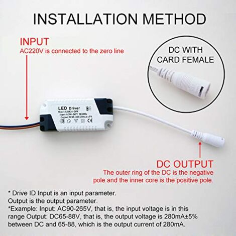 Reliable LED Driver Electronic Transformer – 12-24W / 24-36W / 36-50W Options For Ceiling Lights