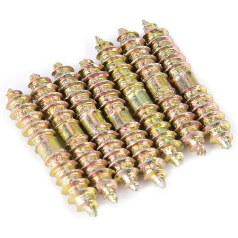 20 pieces threaded bolts wood connectors furniture door bolts 5  30 mm