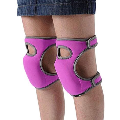 1 pair of soft foam garden knee pads with double straps for garden cleaning and floor cleaning.