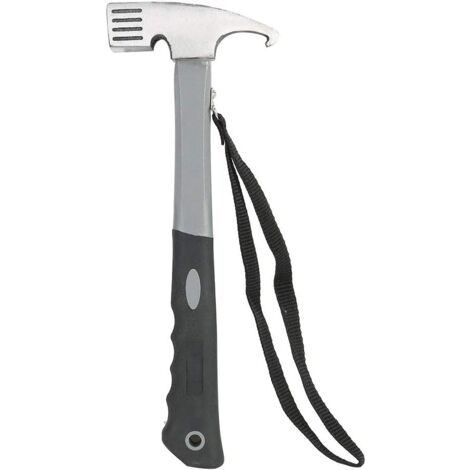 Camping Hammer, Camping Hammer, Tent Peg Puller, Multifunctional Hammer Made of High Carbon Aluminum with Tent Peg Puller for Outdoor Camping (1/5)