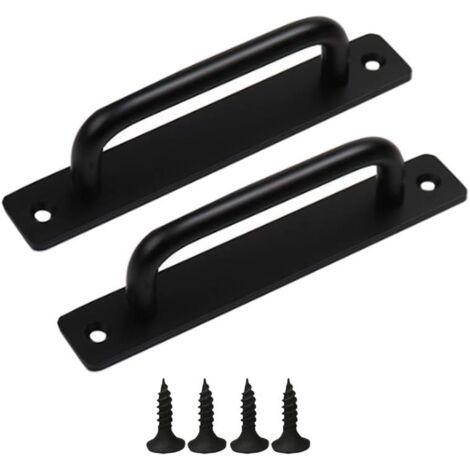 Door handles 2 pieces sliding door handles cabinet door handle aluminum door handle balcony door handle with screws, for cabinet door (210 x 25 mm)