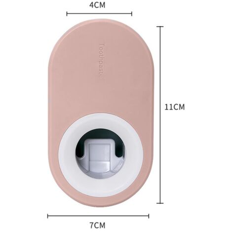 2 Pcs Wall Mounted Hands Free Automatic Toothpaste Dispenser Set, Automatic Toothpaste Squeezer, Multifunctional Wall Mounted Bathroom Accessories Set - Waterproof and Dustproof