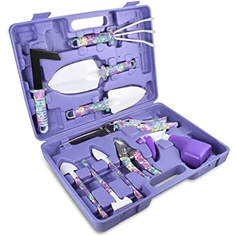 Garden tools, 10-piece garden tool set, garden set with carrying bag, gift for garden lovers