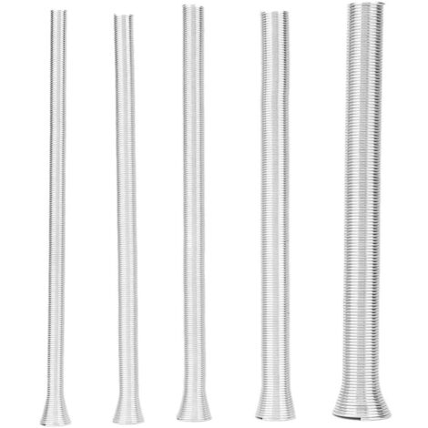 Super Elastic Steel Spring Tube, 5pcs 21cm Tension Spring, Compression Spring Set, PVC Electrical Wire Bending Tube Spring, for Bent Copper Pipes, Aluminum Pipes