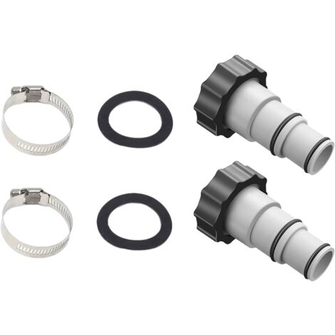 Swimming pool hose adapter A, swimming pool hose adapter, 38 mm and 32 mm diameter, A adapter for swimming pool, hose adapter for pumps, hose connector with (2 pieces)