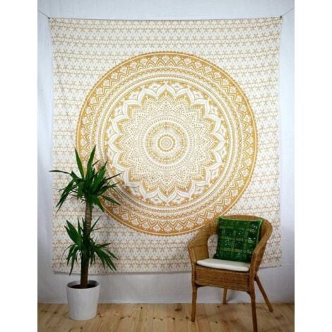 Indian Mandala Tapestry, Wall Hanging, Bohemian Decoration, Tapestry, Wall Hanging, Bohemian Chic, Wall Sheet, Aesthetic Mandala Wall, Large Fabric Mandala Wall