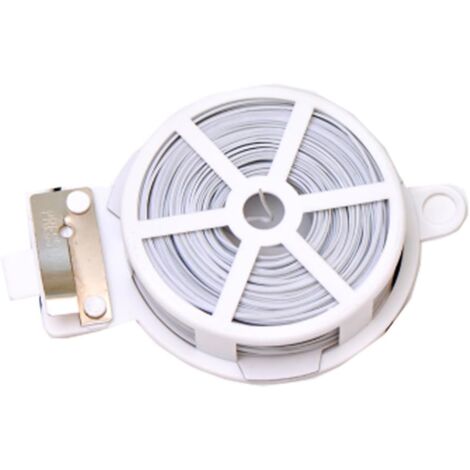 50m Multipurpose Metal Fastening Ties Kitchen DIY Ties Food Bag Freezer Bag Tie Strips 1 Pack White