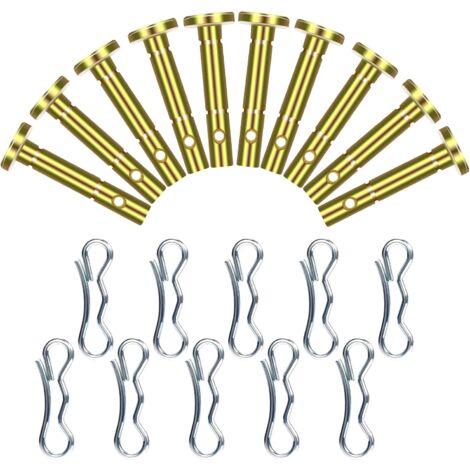 10pcs Shear Pins and 10pcs Cotter Pins Replacement for Cub Cadet 738-04124A 714-04040 MTD Craftsman Cub Cadet Snow Blower