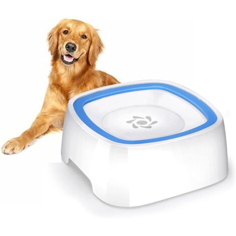 Non-wetting Pet Mouth Water Bowl 1.5L Blue In-Vehicle Water Bowl for Cats and Dogs, Pet Feeder with Plastic Bowl, Dog Water Bowl, Anti-overflow Bowl (1/5)