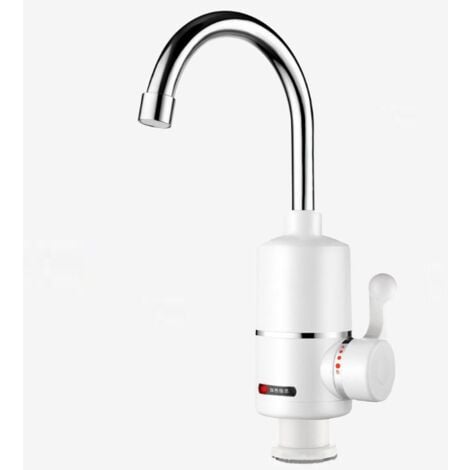 Electric Basin Faucet - Frame + Hot and Cold Mixer - Electric Instantaneous Water Heaters and Water Heaters, European Specifications, G1/2 (Water Bottom)