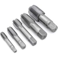 5 pieces BSP pipe thread 55 degree plug tap G1/8 G1/4 G3/8 G1/2 G3/4
