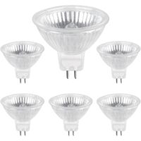 Halogen lamp GU5.3 35 W 12 V, 400 lm warm white 2700 K dimmable, MR16 halogen spot bulb, 6-pack