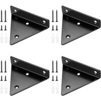 4pcs Floating Shelf Brackets, Invisible Triangle Wall Shelf Brackets, Metal Wall Shelf Bracket for Shelf