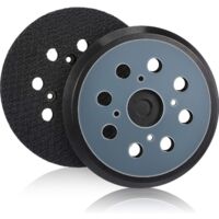 2 pieces 125 mm eccentric replacement sanding pad, 8-hole velcro sanding pad (blue)