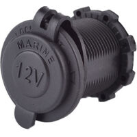 Cigarette Lighter Socket, 12V Power Outlet for Car, Marine, Motorcycle, ATV (1 Pack)