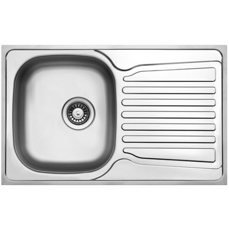 Stainless Steel 1.0 Bowl Kitchen Sink with Waste Set - Inset (1/3)
