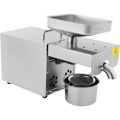 610W Acero inoxidable Automático Frío y Caliente Prensa de Aceite Máquina de Expulsión Extracción de Aceite Extractor Eléctrico Extractor Maíz Coco Cacahuete Semillas de Girasol