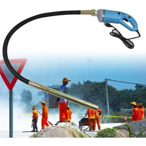 1300W - Vibrador de hormigón con manguera, longitud de varilla de vibración, 1,5 m, 35 mm, diámetro del eje de vibración para la construcción de hormigón de puentes, túneles, carreteras y casas (1/5)
