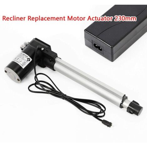 Motor de actuador lineal 24V Heavy Duty 6000N 230mm lineal motor de accionamiento chaise longue actuador lineal de movimiento lineal de aleación de aluminio