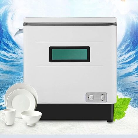 Lavavajillas de mesa, Lavavajillas totalmente automático 1500 W, función de secado, para cocinas pequeñas, apartamentos, 60 L, dishwasher pequeño, para casa, oficina, camping con conexión de agua