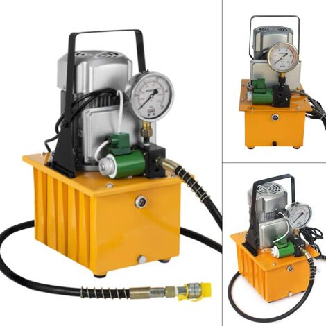 Bomba hidráulica eléctrica de 750 W, 700 bares, bomba hidráulica, bomba de motor hidráulico con válvula magnética, bomba de motor hidráulico bomba eléctrica