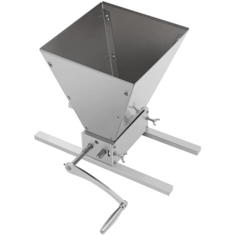 Manual Malt Mill Crusher Barley Grain Grinder Molinillo de cereales para cerveza casera, con 2 rodillos de acero inoxidable