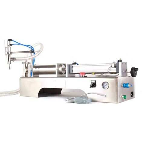 Máquina de llenado líquida neumática horizontal, 100-1000ml máquina de llenado, máquina de llenado de líquido de acero inoxidable llenado de aceite de miel esencia